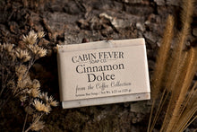 Load image into Gallery viewer, Cinnamon Dolce with Coffee Grounds - Natural bar soap with essential oils

