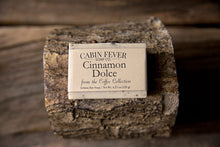 Load image into Gallery viewer, Cinnamon Dolce with Coffee Grounds - Natural bar soap with essential oils

