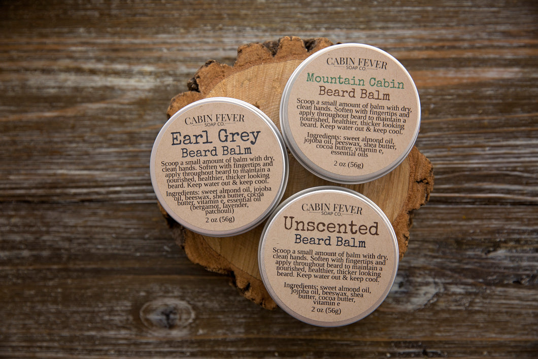 Beard Balm - All natural, with beeswax, oils, butters, & vitamin e
